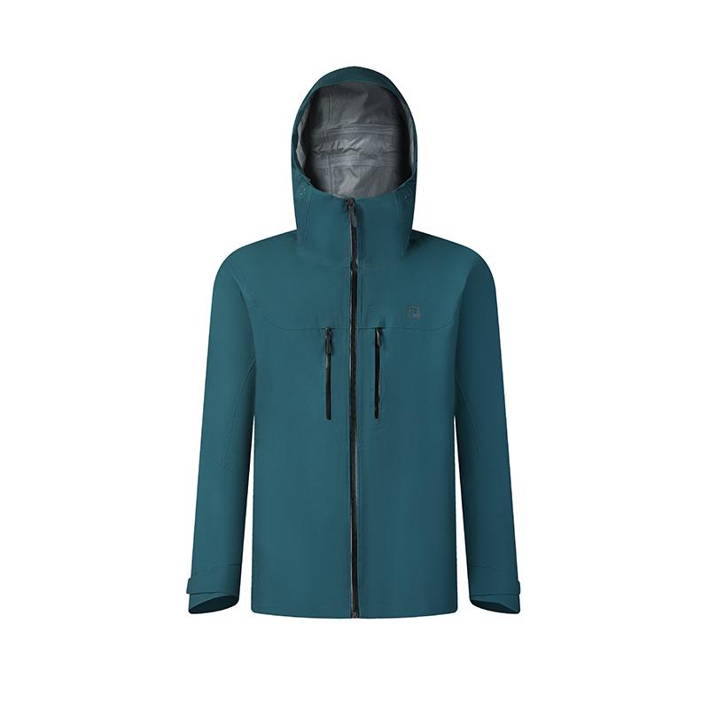 New FILA Outdoor Hiking Waterproof And Windproof Windbreaker Jacket Men's Dark Green A11M517710F-DG