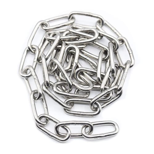 Stainless Steel Link Chain, 5mm, 5m/10m/20m/30m, 304, Anti-theft, Anti-tip, Playground Equipment, Parking Lots, Marine Decoration, Fishing, Forestry,
