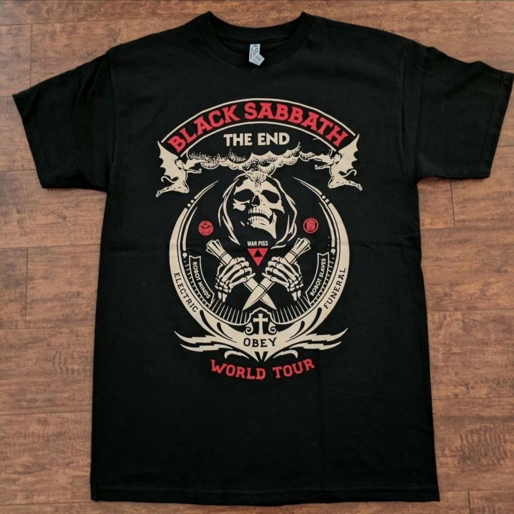 NEW BLACK SABBATH THE END WORLD TOUR T SHIRT Unisex T-Shirt Graphic Tee M