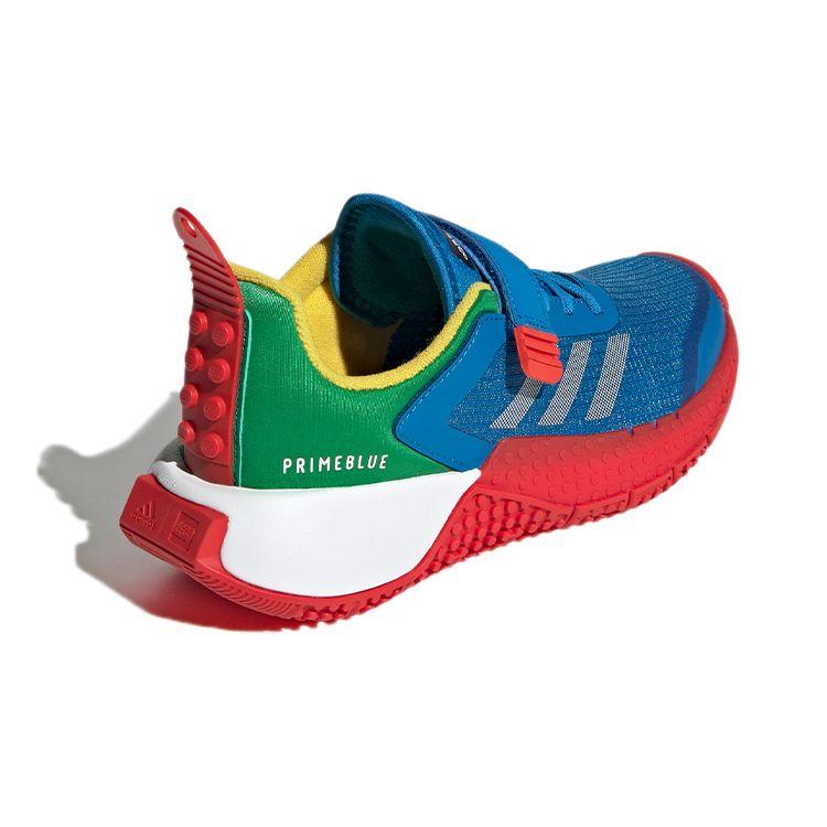 LEGO x adidas Sport J Šokově modrá zelená Dětské tenisky Cloud-White GY2612