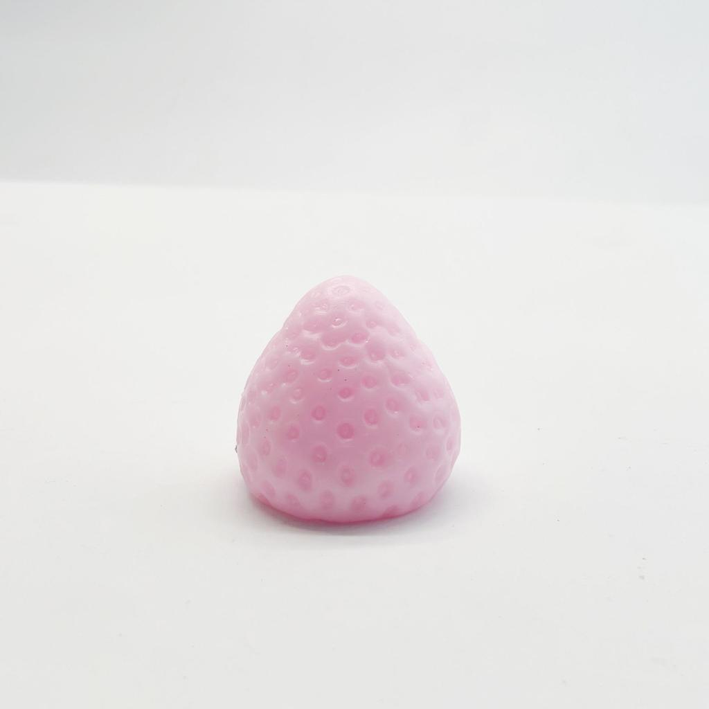 Large Silicone Strawberry Stress Relief Squeeze Toy - Popular Decompression Hand Toy