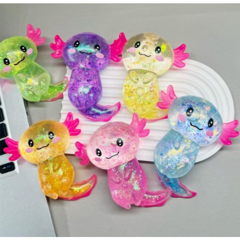 New Popular Colorful Cute Salamander Maltose Candy Toy Fun Squeezing Birthday Supplies Anti Anxiety Gift