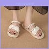 Stunning French Style Summer Sandals For Women In Beige Ideal For Dresses