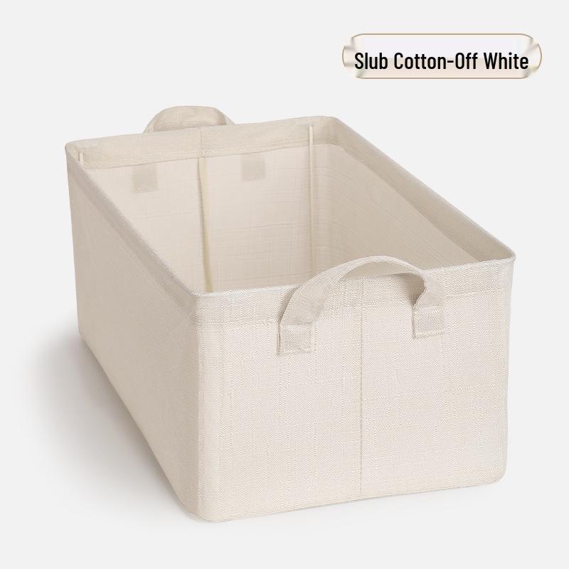Foldable Ion Steel Frame Fabric Organizer: Large Capacity Storage Box for Clothes and Books.