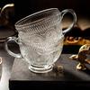 Zhuopu Sunflower Embossed Glass Dessert Cup