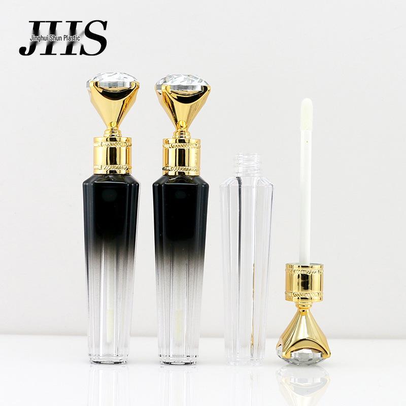 High-Grade 3ml Lip Gloss Tube - Transparent Diamond Lipstick Container for Makeup Packaging