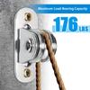4Pcs/Set Steel DIY Silent Pulley High-quality Lifting Pulley Sturdy Fixed Load-bearing Capacity Small-sized