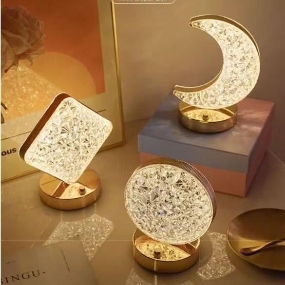 Star Moon Night Light: Touch-Activated, Three-Color, Rechargeable Atmosphere Lamp - Perfect Birthday Gift for Bedrooms