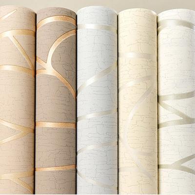 European Style Non-woven Fabric Room Decor Background Wall Wallpaper Simple Modern 3D Wall Sticker New Design Bedroom Wallpaper