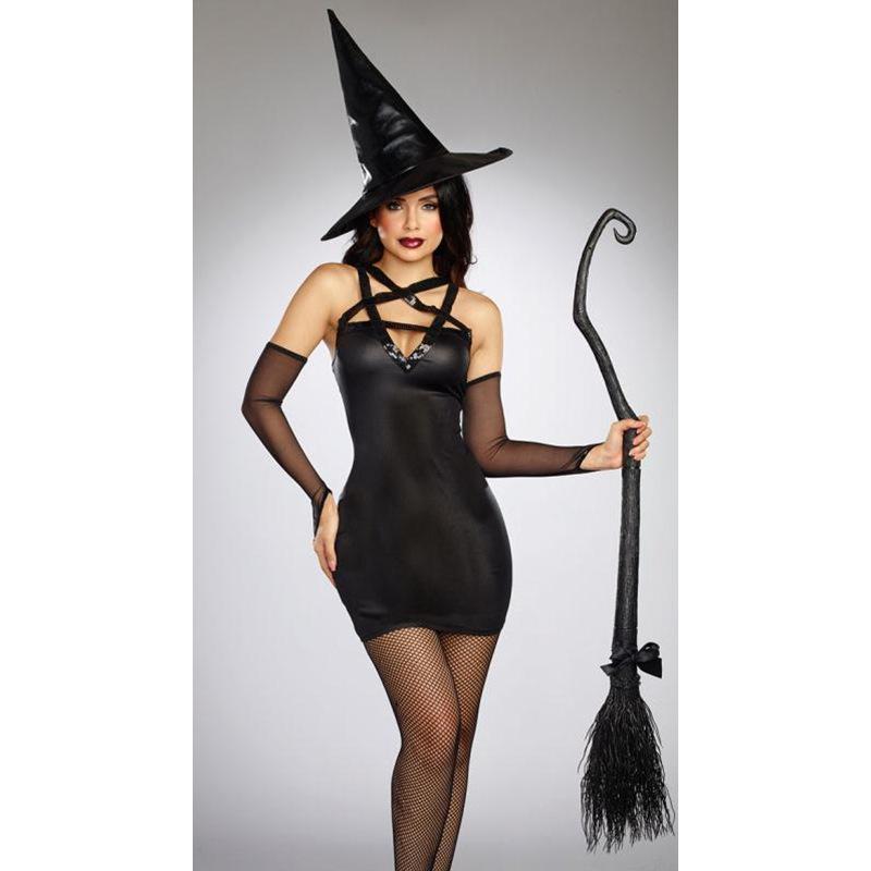 Rochie Cosplay Vrăjitoare de Halloween: Costum de Mascaradă de Club de Noapte pentru Adulți pentru Joc de Rol Cartoon.
