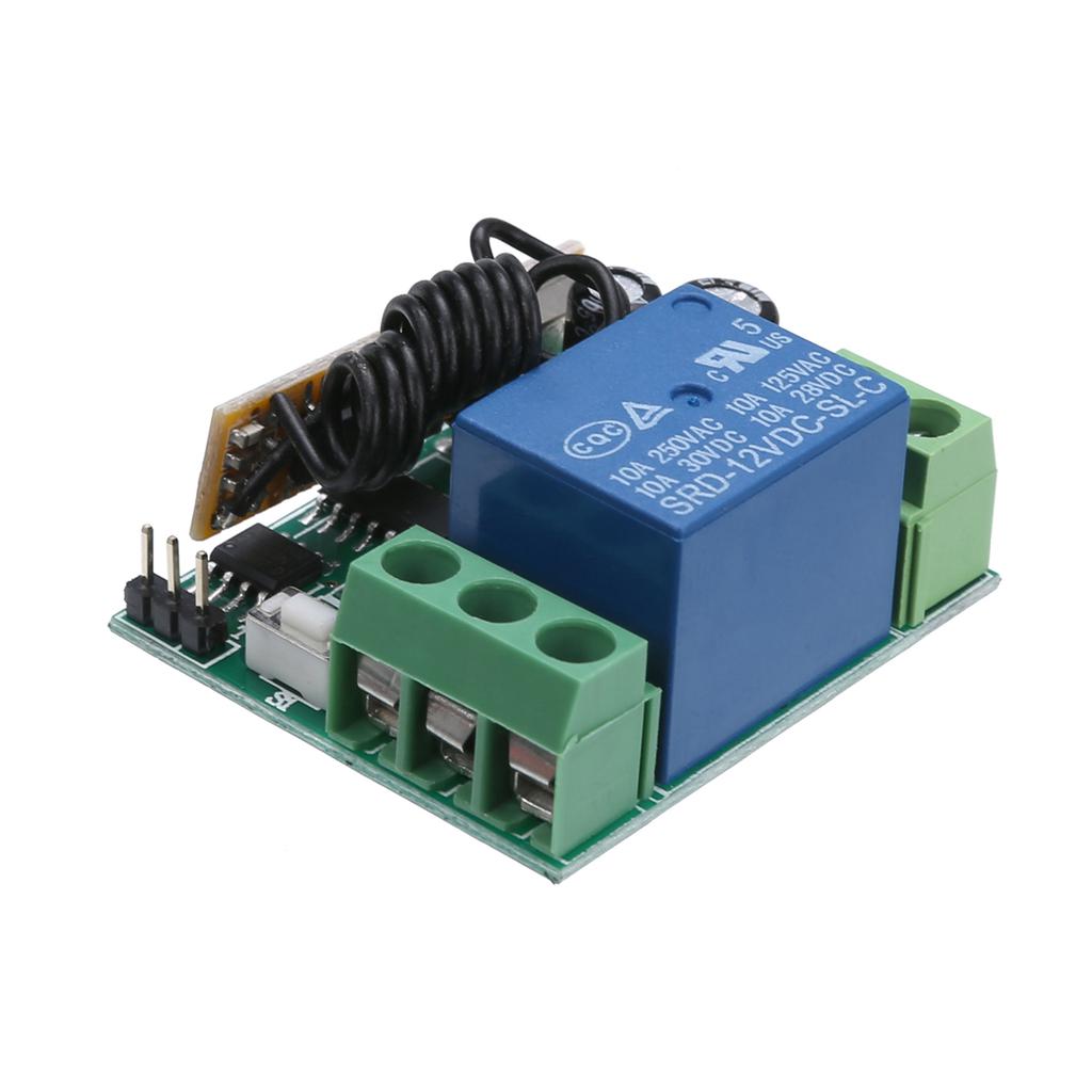 Receiver DC12V Relay Wireless Remote Control ON//OFF Switch Transceiver W