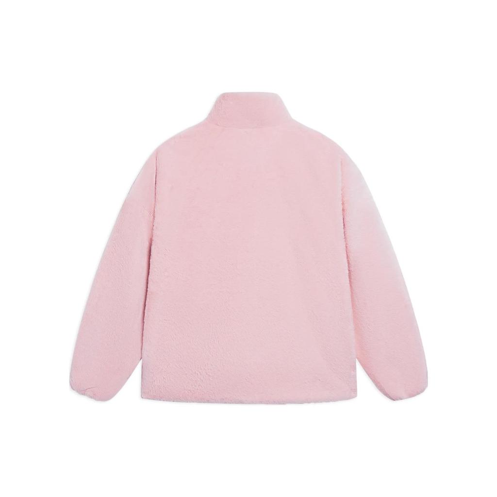 Li-Ning Sports Lifestyle Series Printed Logo Zip-Up Stand Collar Jacket Unisex Jacket Pink AFDSD61-6