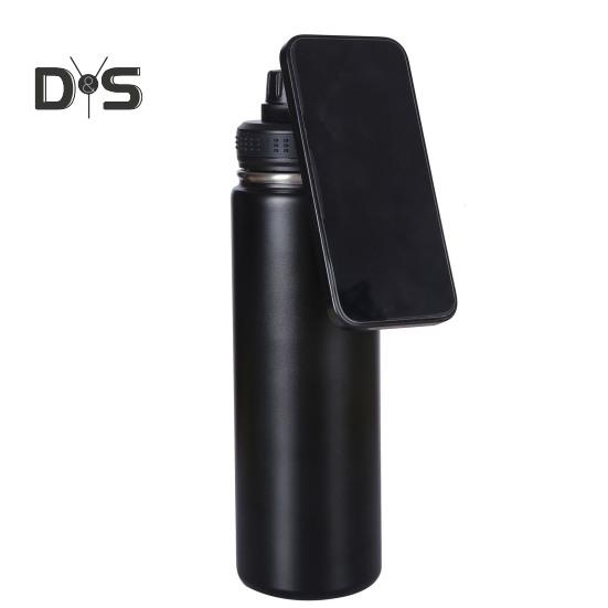 2-in-1 Insulated Cup Lid Leak-proof Water Bottle Spout Lid Magnetic Phone Holder Multifunctional Phone Stand Bottles Lid