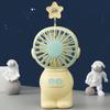 Portable Mini Pocket Cooling Fan  Handheld Fan Cartoon Cute Astronau Small Fan Outdoor Usb Charging Small Fan Gifts