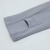 PUMA Slim-Fit Crew Neck Pullover Cropped Long Sleeve T-Shirt Women's Grey