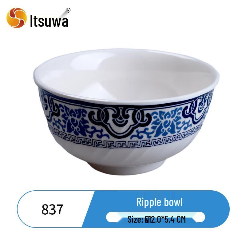 Wuhe Chinese Blue & White Melamine Round Plate