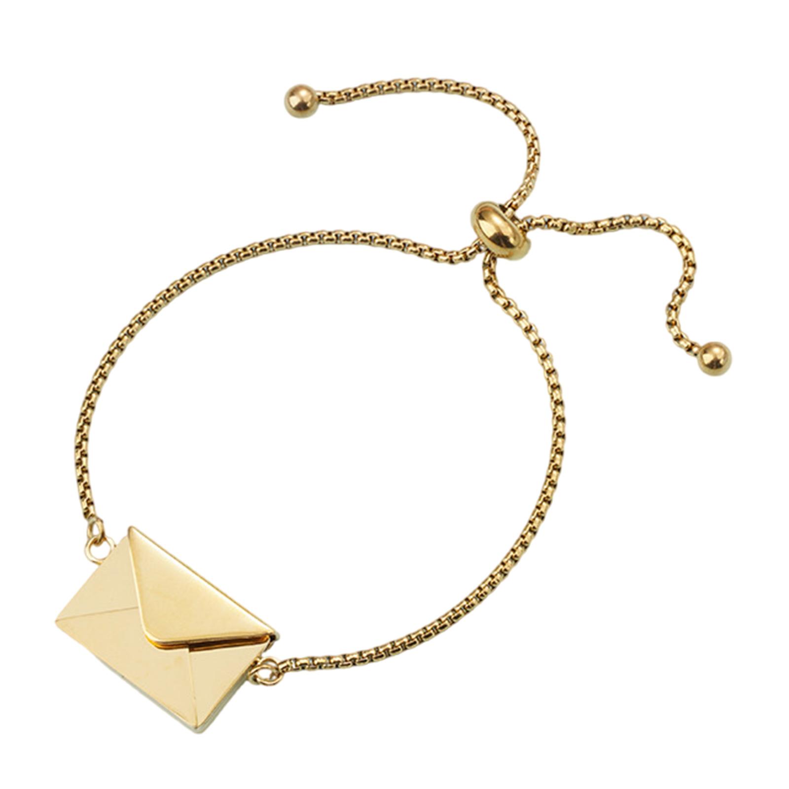 

Модный Прочный Квадратный Браслет-Локет из Нержавеющей Стали со Вставкой для Фотографии, Настраиваемый Кулон для Мужчин и Женщин золотой