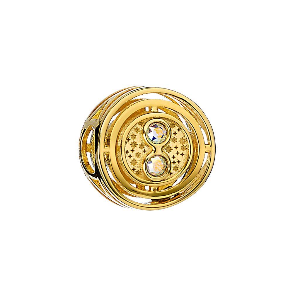 HARRY POTTER Sterling Silver Time Turner Spacer Bead Gold