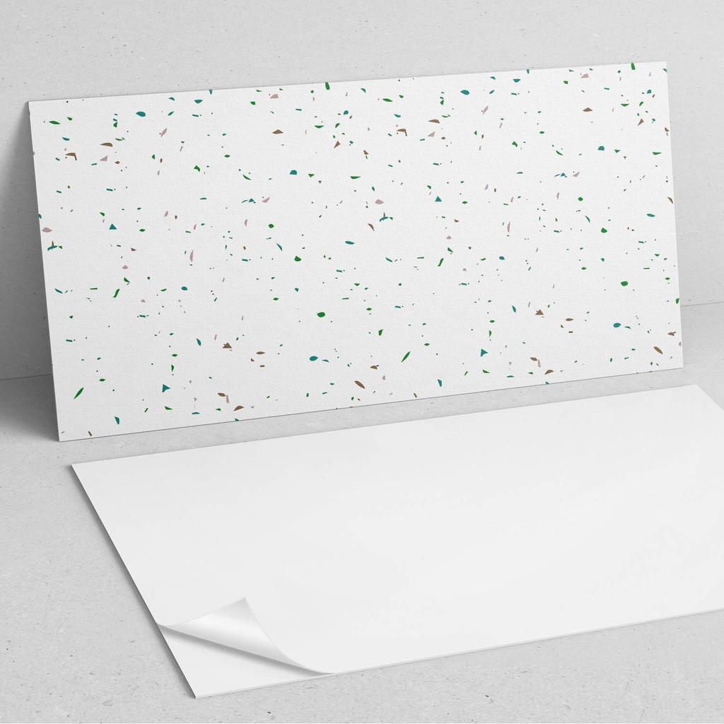 Naklejany Panel Winylowy Do Przedpokoju 100X50 Cm Abstrakcyjny Wzór Z Plamkami