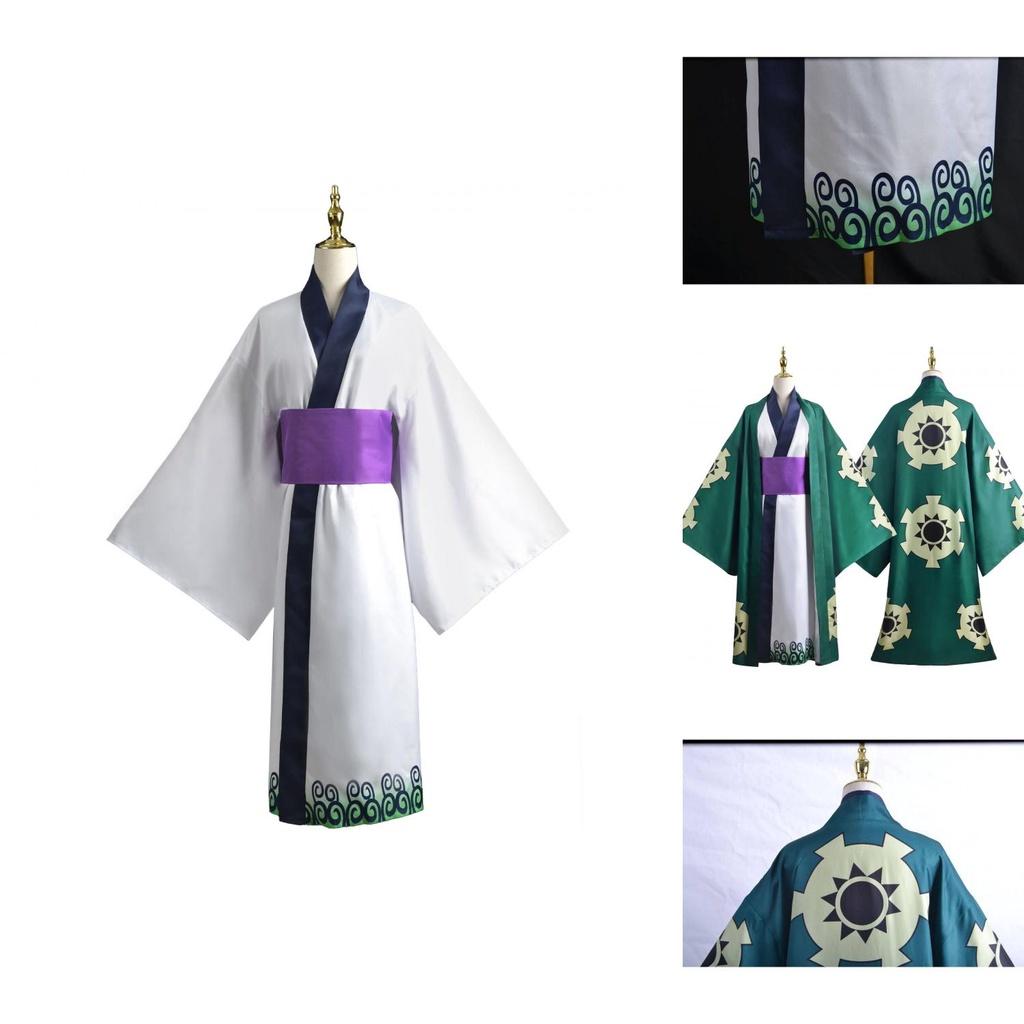 One Piece Roronoa Zoro Wano Land Cosplay Kostüm Kimono Für Männer Und Frauen