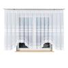 Bastia - Ready-Made Jacquard Curtain With A Cut At The Bottom - 500X160 Cm - White