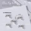 5 Pcs Bow Metal Silk Ribbon Spray Nail Art Charms - Cute French Bowknot Decorations
