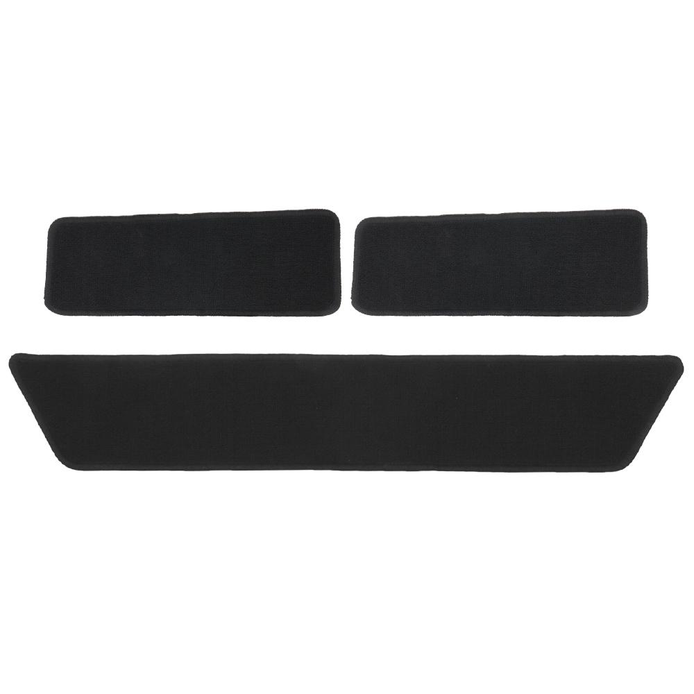 Conjunto de 3 Tapetes de Degrau Para VW Transporter T5 T6 Preto Antiderrapante Tapetes de Porta Para Campervan Porta Deslizante & Porta do Condutor & Passageiro