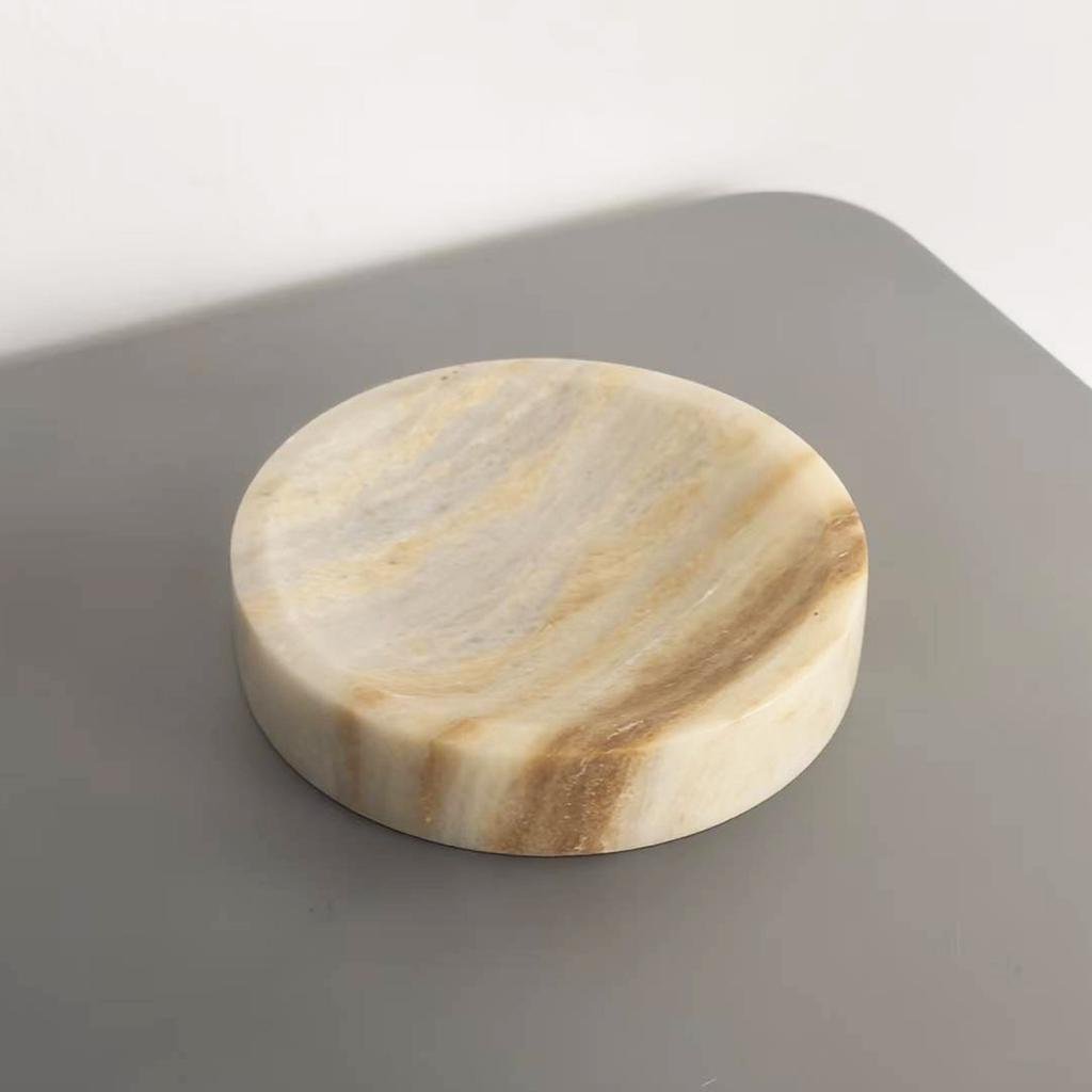 Telazzo Luxury Marble Eco-Friendly Easy Clean Modern Rectangle Soap Holder Dish Soap Plates Jewelry Display Tray Bathroom Sets