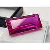 Stunning Pink Sapphire 22+ Ct Baguette Cut Certified Loose Gemstone