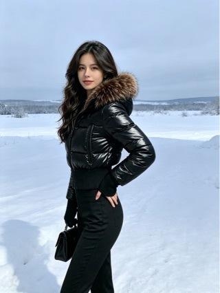 Small waist slim fit versatile women's short cotton clothes trendy down cotton clothes jacket new winter