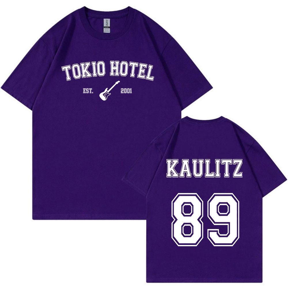 Rock Band Tokio Hotel Kaulitz Tričko Pánská Móda Neformální Tričko s krátkým rukávem Hip Hop Punk Trička nadměrné velikosti Unisex Streetwear