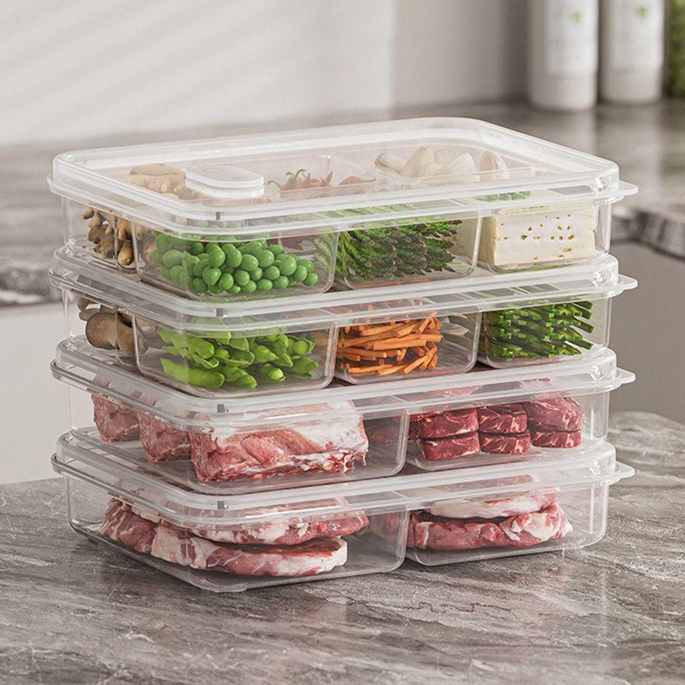 Fresh Preservation Food Storage Box Transparent Fridge Storage Bin New Food Case  Kitchen Organizer
