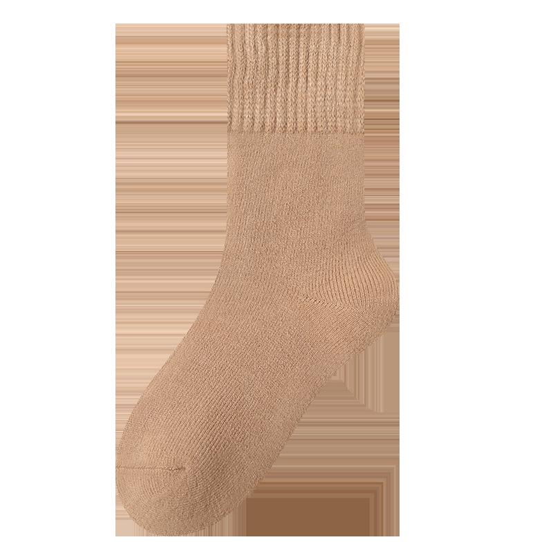 "Women's Plush Winter Socks - Velvet, Thick, Warm Mid-Tube Home & Sleep Socks"