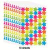 10pcs Children Sticker Toys Star Heart Dots Colorful Cute Kids Handmade DIY Decorative Stickers Accessories for Gifts TMZ