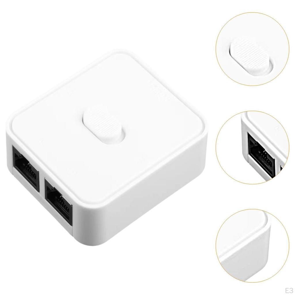 1000Mbps Ethernet Network Adapter 2 Way Connector Easy Installation Extender Switch Selector