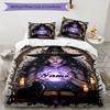 3pcs Custom Name Witchcraft Magic Bedding Set Printed Bedding Set Duvet Cover Closure Includes 1 Duvet Cover & 2 Pillowcases Bedroom Decor