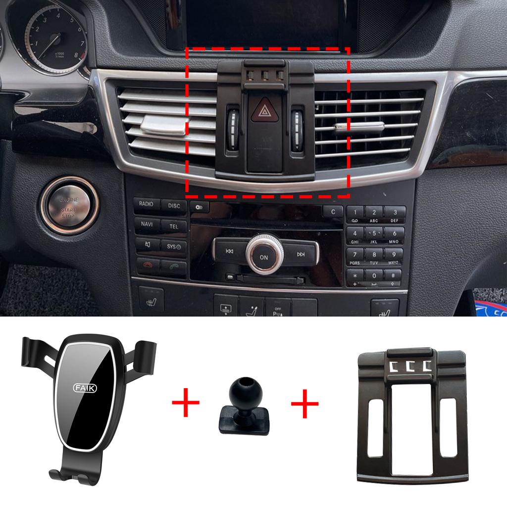 Držák na mobilní telefon do auta pro Mercedes Benz E Class E200 E300 W212 2010 2011 2012 Držák na GPS Stojan na navigaci Autopříslušenství