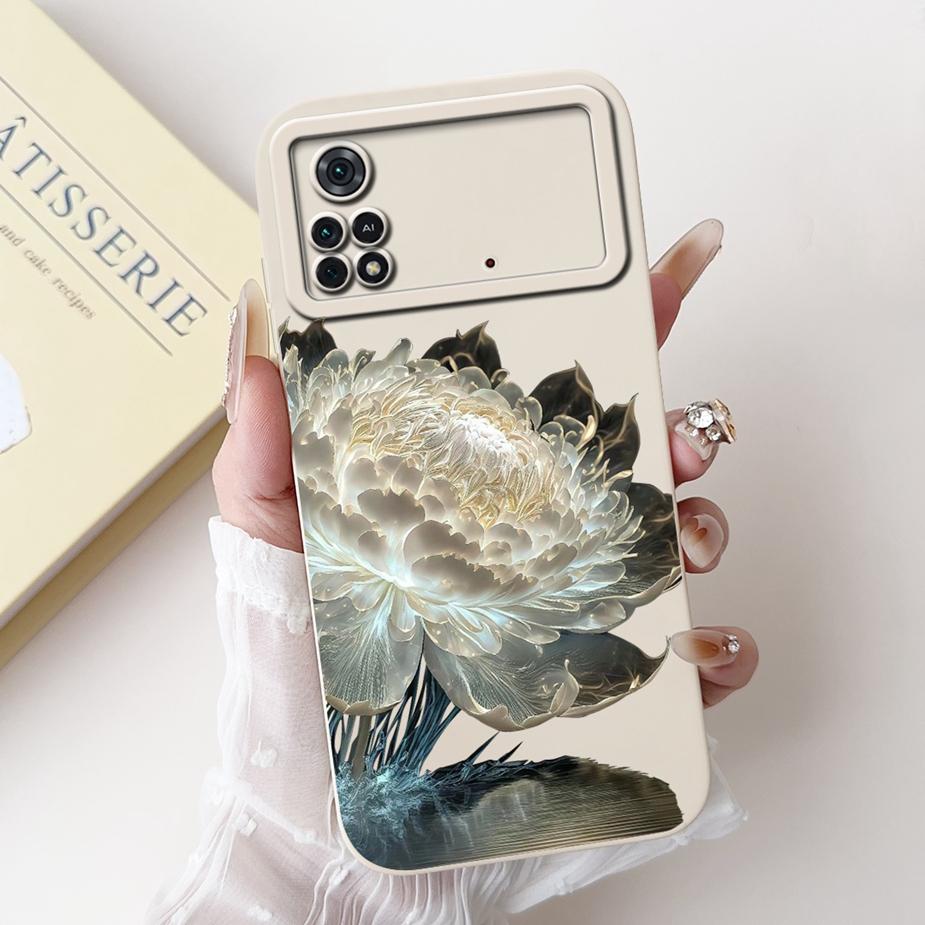 For Xiaomi Poco M4 Pro 4G Case Cute Rabbit Cartoon Cover Shockproof Phone Cases For Xiaomi Poco X4 Pro PocoM4 Pro 5G Soft Fundas