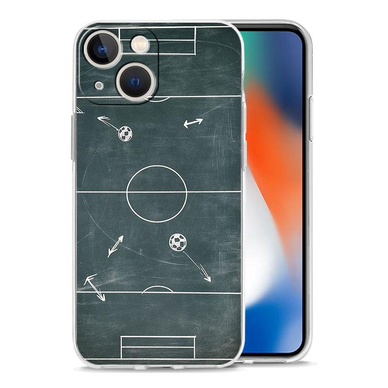 Transparent Phone Case Cover for iPhone 17 16 15 14 13 12 11 Pro Max Plus 17 AIR Soft TPU Bag Football Basketball Tactical Board