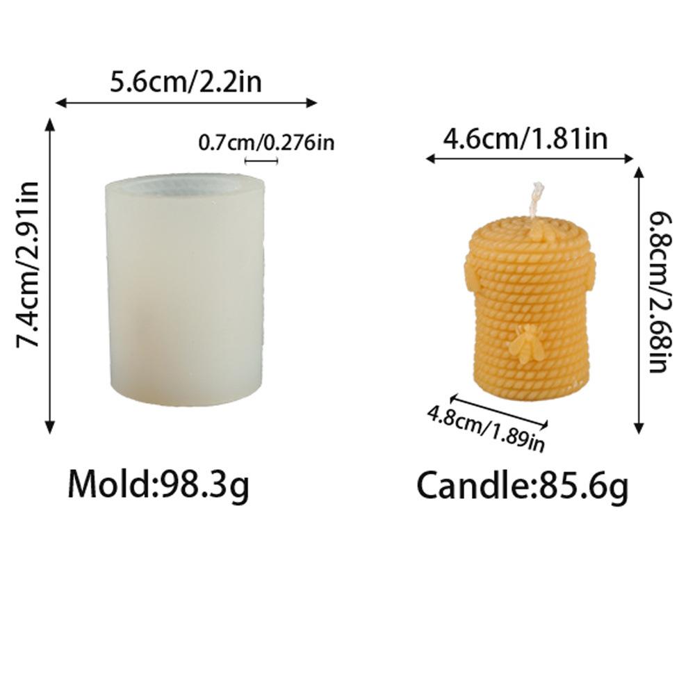 3D Honeycomb Silicone Candle Mold DIY Honeycomb Gift Box Candle Gypsum Mold Honeycomb Production Set Home Decoration Gift