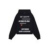 WE11DONE Ss23 Heart Print Barrage Logo Hoodie Unisex Hoodies Black WD-TH3-22-904-U-BK
