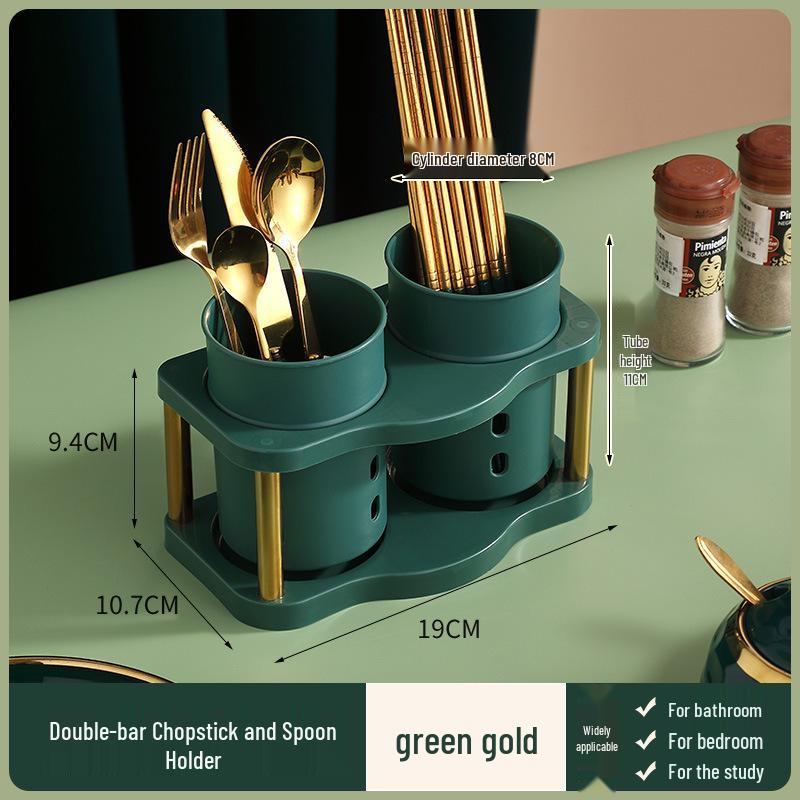 Elegant Multi-functional Kitchen Countertop Utensil Rack