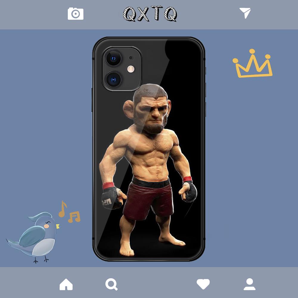 Etui Eagle Khabib Nurmagomedov na iPhone Samsung Galaxy Redmi Note S 17 16 15 14 13 20 24 25 54 Pro Max Ultra Fe Pokrowiec ze Szkła Hartowanego