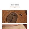 Capybara Plush Car Seat Neck and Lumbar Support Pillow Set