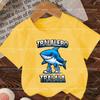 Kids 100 Cotton Luxury TShirt Tralalero Tralala Cool Shark Graphic Short Sleeve Elegant Casual Summer Tee Tops