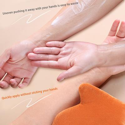 Wiederverwendbarer Körper Selbstbräunungshandschuh Creme Lotion Mousse Körperreinigungshandschuh Doppelseitig Verhindert klebrige Hände Applikator Selbstbräuner