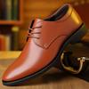 Business casual single shoes black formal work shoes men's casual shoes tooling shoes leather shoes men's