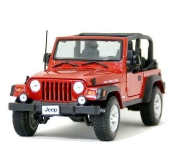 

Maisto Jeep Wrangler Rubicon Scale Topless Orange Special Edition Diecast Model 1/18
