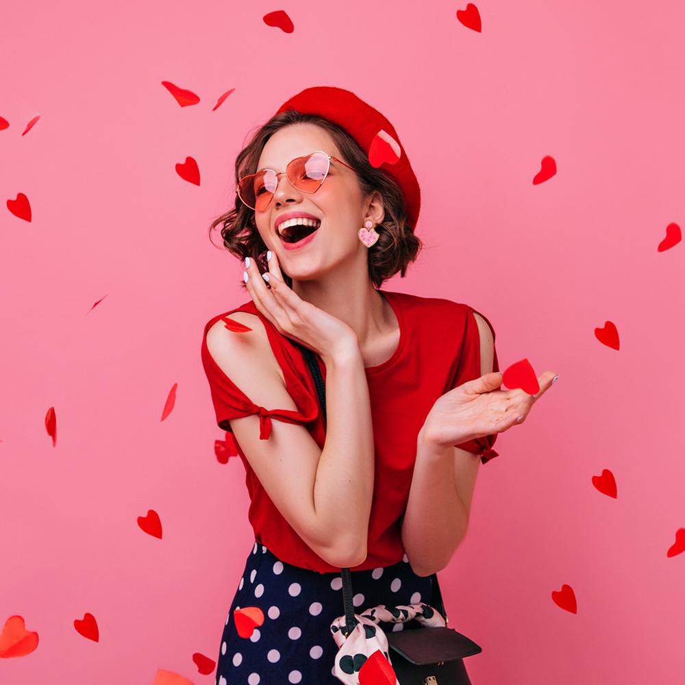 Roztomilá obálka s milostným dopisem sušenka Růžové náušnice ve tvaru srdce pro ženy Náušnice na romantickou svatbu Šperky Dárek