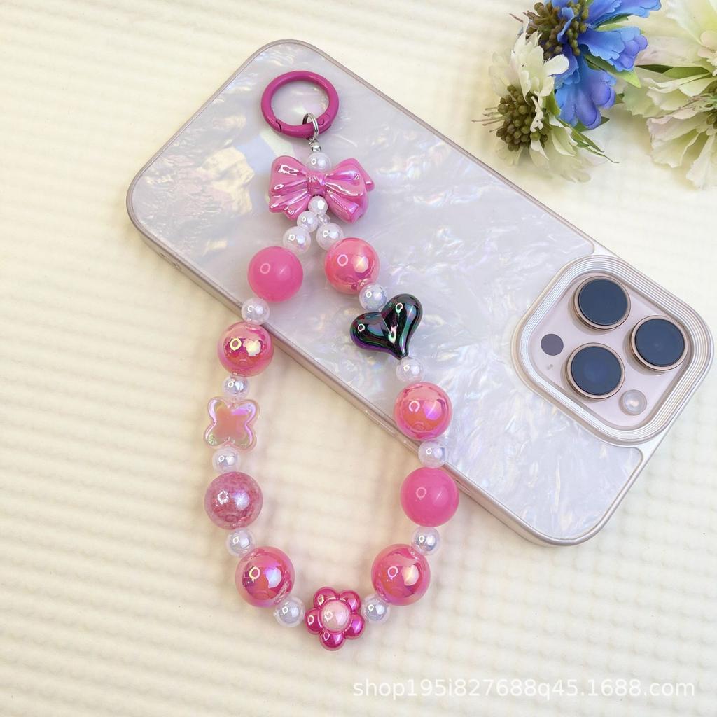 Flocking Wizard Cute Grain Mobile Phone Chain Keychain Bag Doll Pendant Accessories